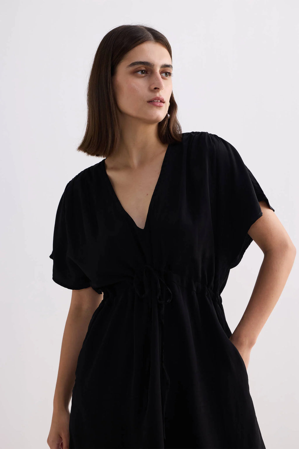 Gathered Short Dress